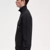 Funnel Neck Herren-Trainingsjacken Schwarz