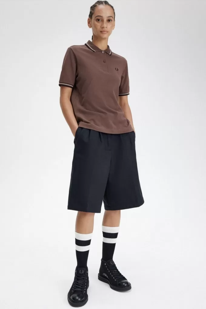 G3600 Damenhemd Dunkelrot Warm Grau Schwarz