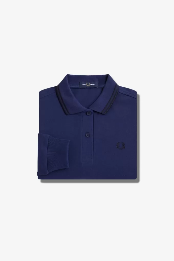 G3636 Damenhemd French Navy Schwarz