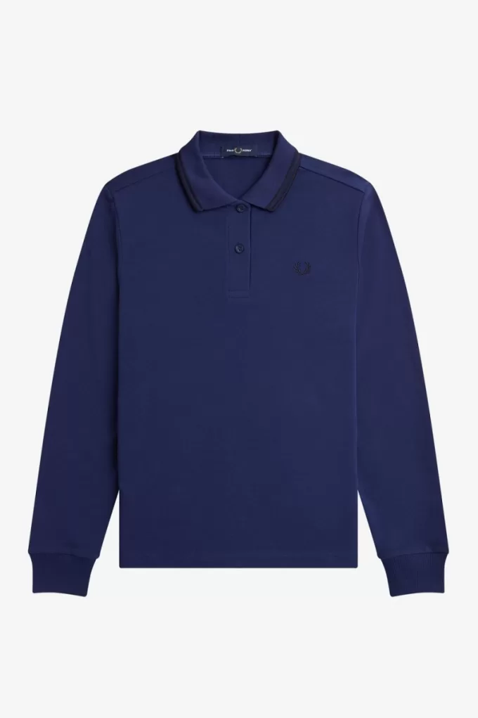 G3636 Damenhemd French Navy Schwarz