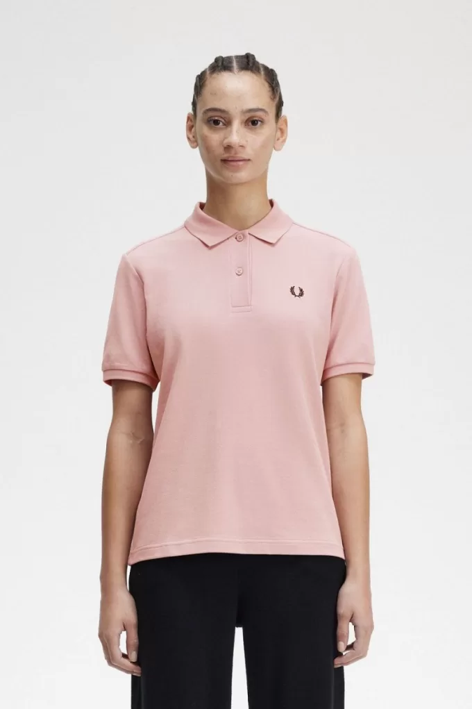 G6000 Damenhemd Dusty Rose Pink Black