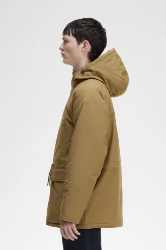 Gepolsterte Herrenjacken mit durchgehendem Reißverschluss von Fred Perry, Braun