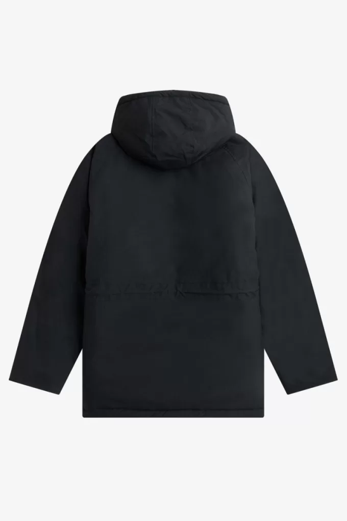 Gepolsterte Herrenjacken mit durchgehendem Reißverschluss von Fred Perry, Schwarz