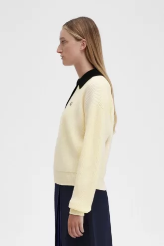 Gestricktes Damenhemd Beige