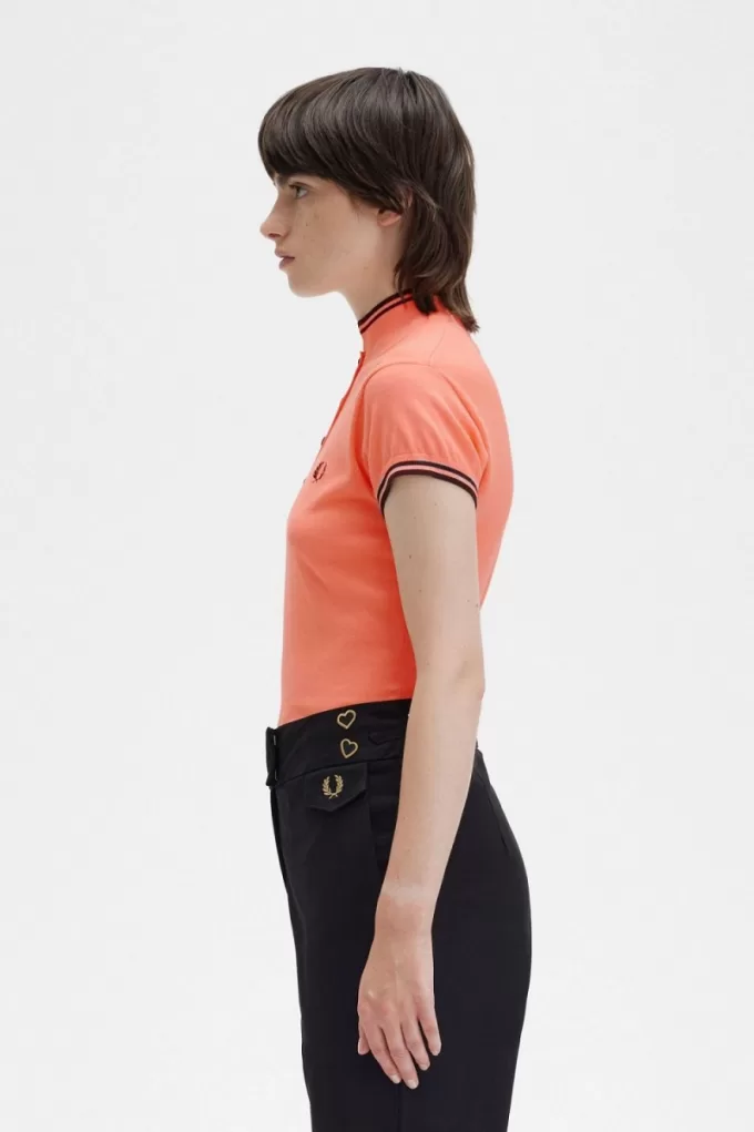 Gestricktes Damenhemd Coral Heat