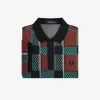 Glitch Tartan Herren-Poloshirt Whiskey Brown