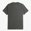 Gradient Stripe Herren T-Shirt Feldgrün