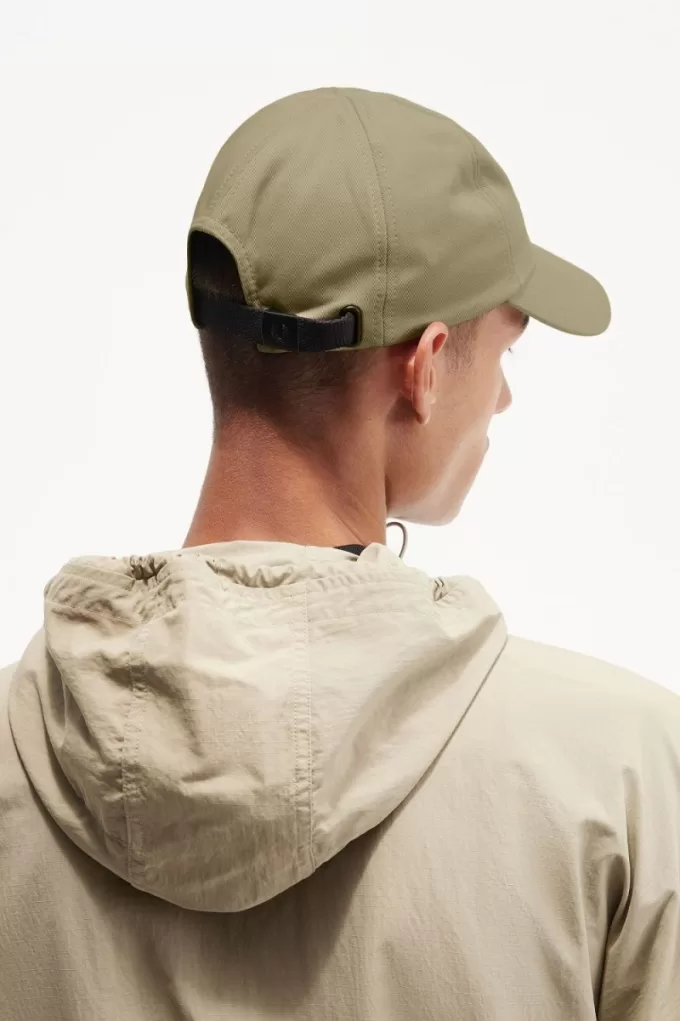 Graphic Branded Twill Herrenmütze in warmem Grau