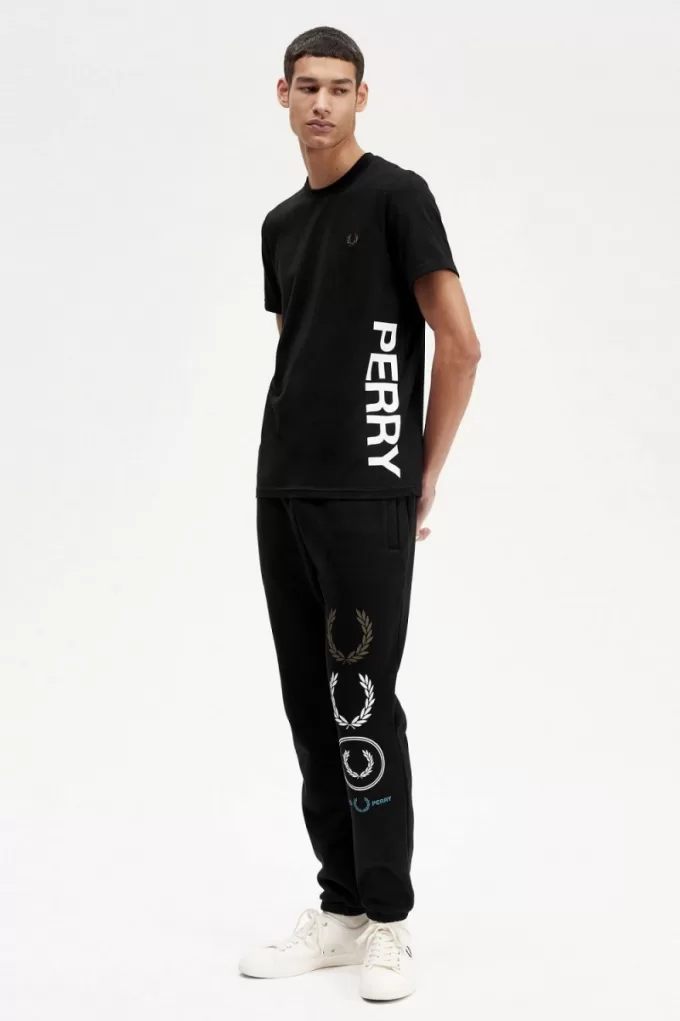 Graphic Branding Herren T-Shirt Schwarz