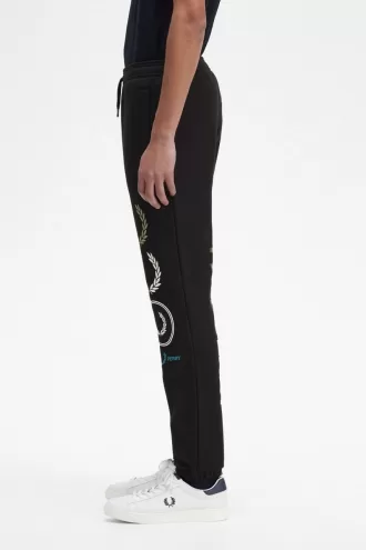 Graphic Branding Sweat Herrenhose Schwarz