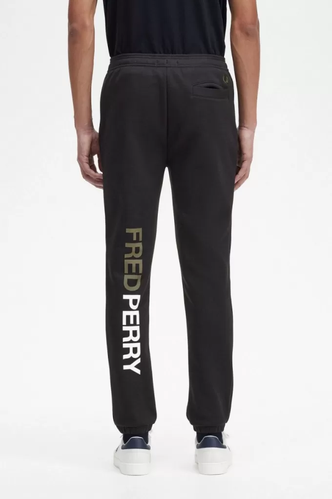 Graphic Branding Sweat Herrenhose Schwarz