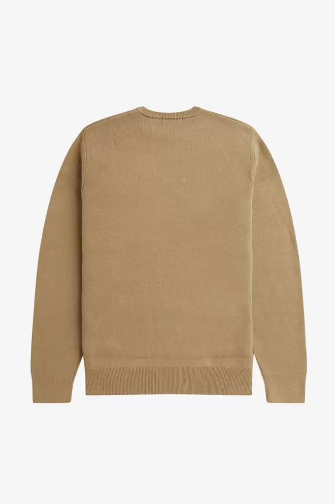 Graphic Herrenpullover Grün