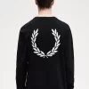 Graphic Laurel Wreath Herrenpullover Schwarz Graphic Laurel Wreath Herrenpullover Schwarz