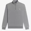 Half Zip Herren Sweatshirts Grau