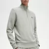 Half Zip Herren Sweatshirts Grau