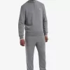 Half Zip Herren Sweatshirts Grau