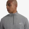Half Zip Herren Sweatshirts Grau