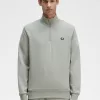 Half Zip Herren Sweatshirts Grau