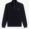 Half Zip Herren Sweatshirts Marineblau
