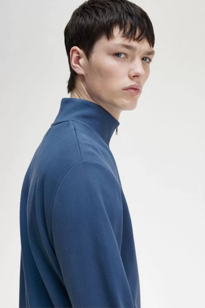 Half Zip Herren-Sweatshirts Mitternachtsblau