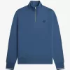 Half Zip Herren-Sweatshirts Mitternachtsblau
