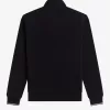 Half Zip Herren Sweatshirts Schwarz