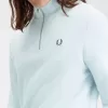 Half Zip Herren-Sweatshirts, helles Aqua und Mitternachtsblau Half Zip Herren-Sweatshirts, helles Aqua und Mitternachtsblau