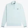 Half Zip Herren-Sweatshirts, helles Aqua und Mitternachtsblau Half Zip Herren-Sweatshirts, helles Aqua und Mitternachtsblau
