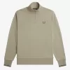 Half Zip Herren-Sweatshirts, warmes Grau und Dunkelrot