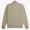 Half Zip Herren-Sweatshirts, warmes Grau und Dunkelrot
