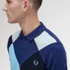 Harlequin Herren-Poloshirt, französische Marine