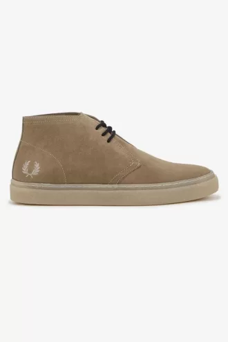 Fred Perry Hawley Herrenstiefel Warmes Grau