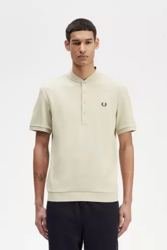 Henley Herren-Poloshirt Light Mint