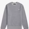 Herren-Sweatshirt mit Rundhalsausschnitt, Grau