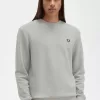 Herren-Sweatshirt mit Rundhalsausschnitt, Grau Herren-Sweatshirt mit Rundhalsausschnitt, Grau