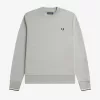 Herren-Sweatshirt mit Rundhalsausschnitt, Grau