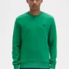 Herren-Sweatshirt mit Rundhalsausschnitt, Grün Herren-Sweatshirt mit Rundhalsausschnitt, Grün