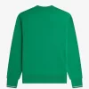 Herren-Sweatshirt mit Rundhalsausschnitt, Grün Herren-Sweatshirt mit Rundhalsausschnitt, Grün