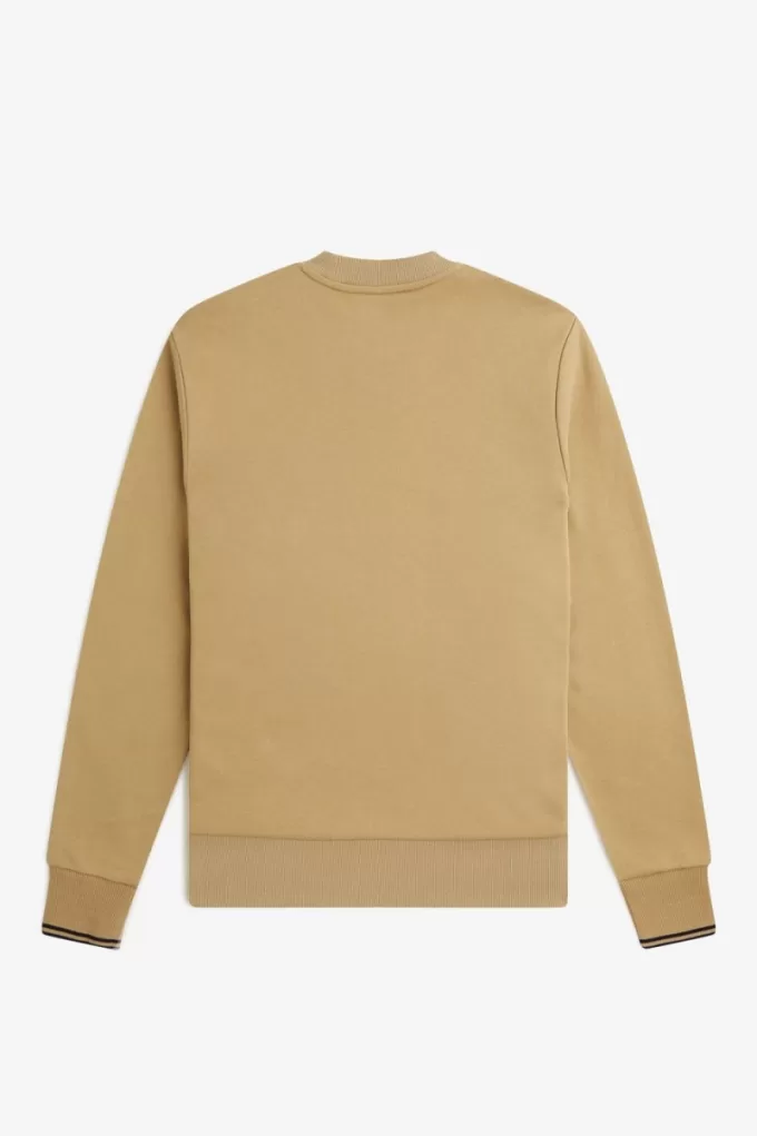 Herren-Sweatshirt mit Rundhalsausschnitt, Grün, Schwarz Herren-Sweatshirt mit Rundhalsausschnitt, Grün, Schwarz