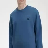 Herren-Sweatshirt mit Rundhalsausschnitt, Mitternachtsblau