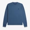Herren-Sweatshirt mit Rundhalsausschnitt, Mitternachtsblau
