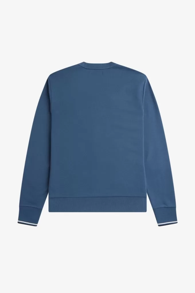 Herren-Sweatshirt mit Rundhalsausschnitt, Mitternachtsblau