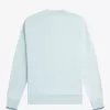 Herren-Sweatshirt mit Rundhalsausschnitt, helles Aqua und Mitternachtsblau Herren-Sweatshirt mit Rundhalsausschnitt, helles Aqua und Mitternachtsblau