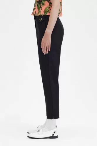 High Waist Damenhose Schwarz