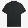 Honeycomb Cotton Herren-Poloshirt Nachtgrün