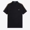Honeycomb Taped Herren-Poloshirt Schwarz Honeycomb Taped Herren-Poloshirt Schwarz