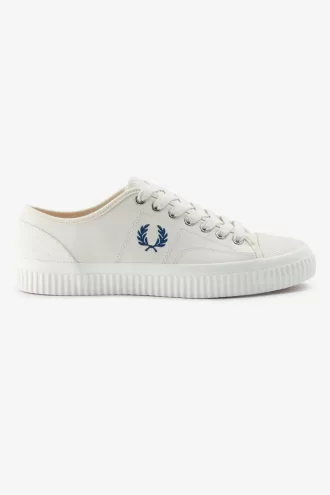 Hughes Low Damen-Plimsolls Light Beige Shaded Cobalt
