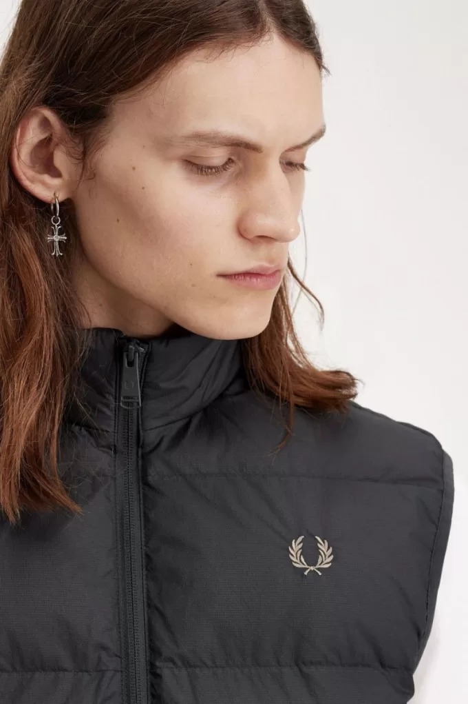 Isolierte Herrenweste Ankergrau