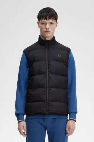 Isolierte Herrenweste Schwarz