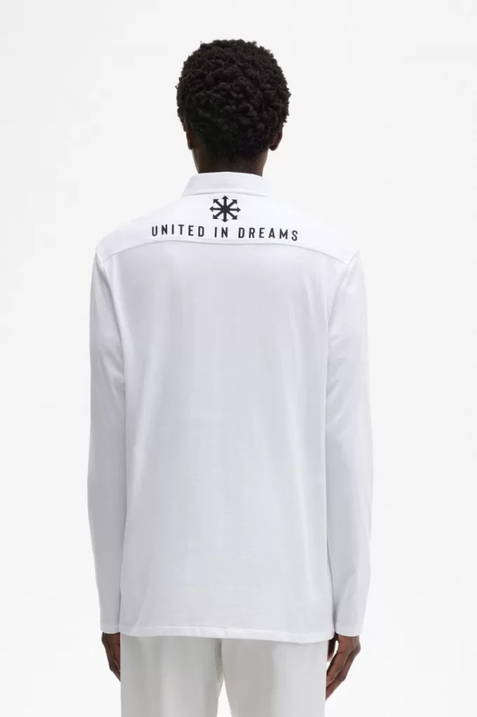 Jersey Herrenhemd Weiß